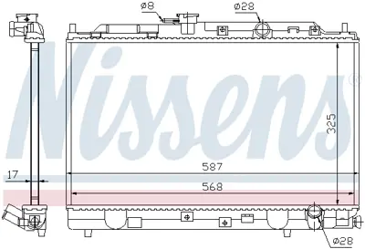 NISSENS 62269 Motor Radyatoru 19010PM8A02