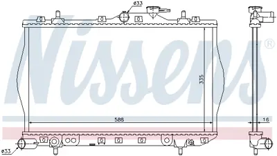 NISSENS 622971 Motor Radyatoru 2531022A00