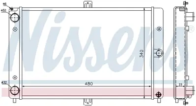NISSENS 62351 Motor Radyatoru 2108130101220