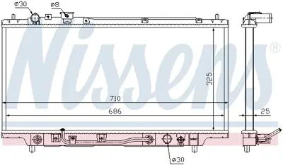 NISSENS 62384 Motor Radyatoru Z50615200A