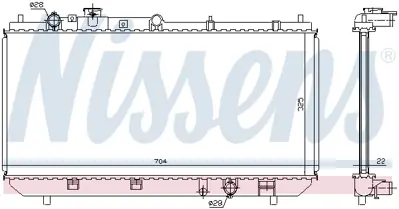 NISSENS 62403A Motor Radyatoru ZL0115200C