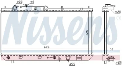 NISSENS 624041 Motor Radyatoru ZM0415200A