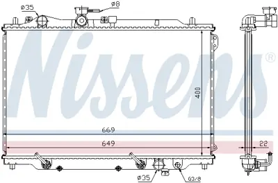 NISSENS 62444A Motor Radyatoru FE4K15200B