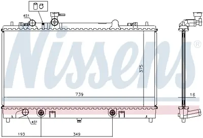 NISSENS 62465A Motor Radyatoru L3S515200A