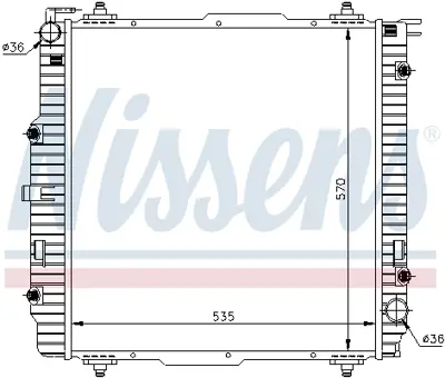 NISSENS 62599A Motor Su Radyatoru G-Class W461 W463 97> A4635001200