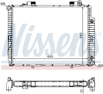 NISSENS 62665A Motor Su Radyatoru E-Class W210 96>99 S210 96>99 A2105006503