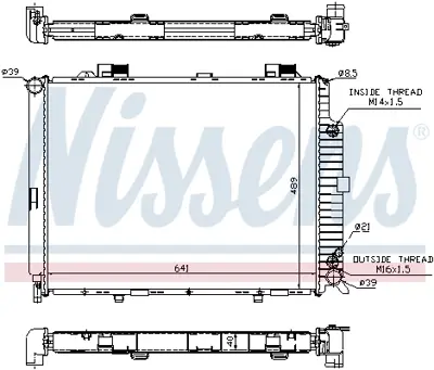 NISSENS 62689A Motor Su Radyatoru E-Class W210 97>02 S210 97>03 A2105006803