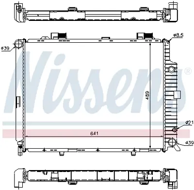 NISSENS 62692A Motor Su Radyatoru E-Class W210 97>02 S210 97>03 A2105000103