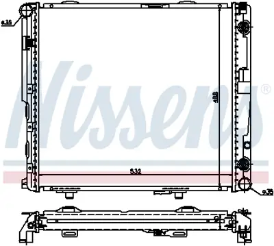 NISSENS 62698A Motor Su Radyatoru (Klımalı) W124 85>93 S124 86>93 A1245009803