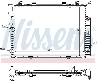 NISSENS 62746A Motor Su Radyatoru S-Class W140 91>98 A1405002103