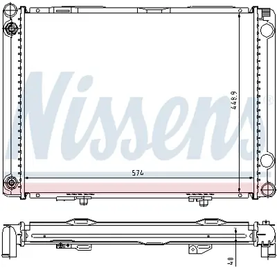 NISSENS 62766A Motor Radyatoru A2015004903