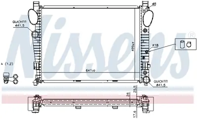 NISSENS 62774A Motor Su Radyatoru S-Class W220 98>05 A2205002403