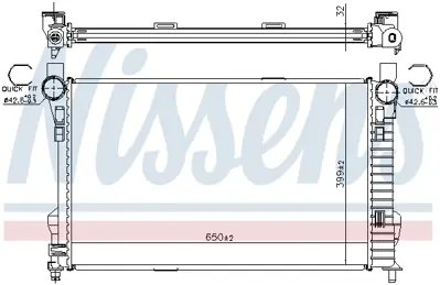 NISSENS 62784A Motor Su Radyatoru C-Class W203 00>05 S203 01>05 A2035002303