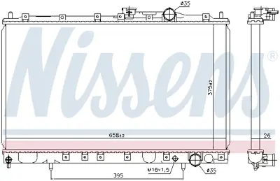 NISSENS 628431 Motor Radyatoru MB924972