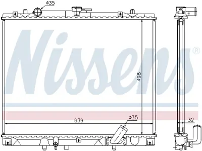 NISSENS 62895A Motor Radyatoru MR571147