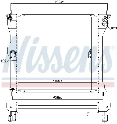 NISSENS 628963 Motor Radyatoru 1350A414