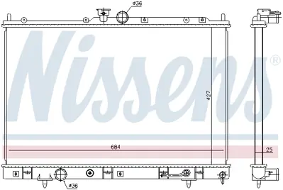 NISSENS 628973 Motor Radyatoru MR993927