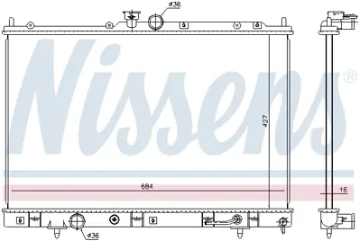 NISSENS 628976 Motor Radyatoru 1350A229