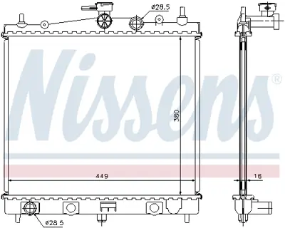 NISSENS 62902A Motor Radyatoru 8200365427