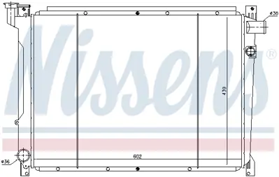 NISSENS 62941 Motor Radyatoru 21410Q9001