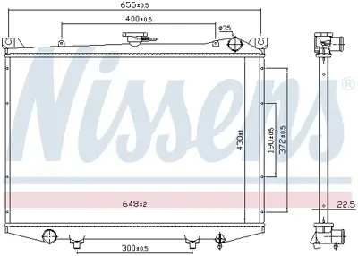 NISSENS 62988 Motor Radyatoru 2146010G00