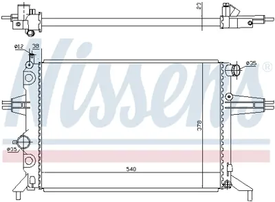 NISSENS 63005A Motor Radyatoru 9202496