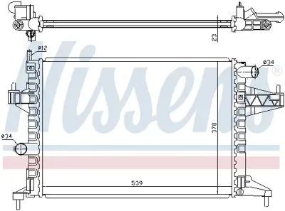 NISSENS 63008 Motor Su Radyatoru (Klımalı) Z14xe Corsa C Tıgra B 95513833