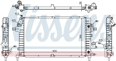 NISSENS 630739 Motor Radyatoru 13184736