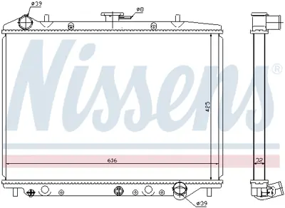 NISSENS 630754 Motor Radyatoru 97354767