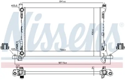 NISSENS 630803 Motor Radyatoru 93868353