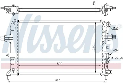 NISSENS 63095A Motor Radyatoru 93177122