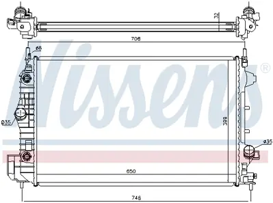 NISSENS 63113A Motor Radyatoru 51825587