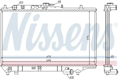 NISSENS 63390 Motor Radyatoru OK20115200B