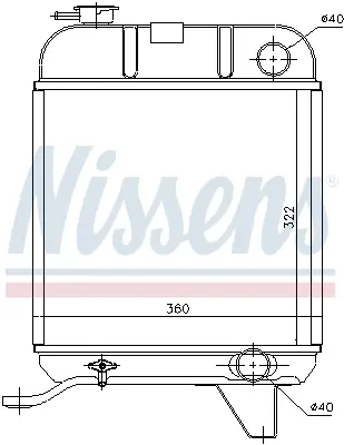 NISSENS 63460 Motor Radyatoru 130143