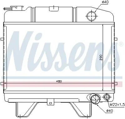 NISSENS 63470 Motor Radyatoru 1300B0