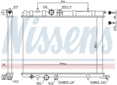 NISSENS 63502 Motor Radyatoru 9647421380 E101J03