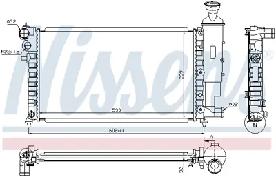 NISSENS 63521A Motor Radyatoru 133181