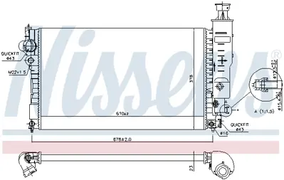 NISSENS 63528 Motor Radyatoru 1331RR