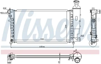 NISSENS 63537A Motor Radyatoru 133185