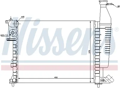 NISSENS 63546 Motor Radyatoru 133052