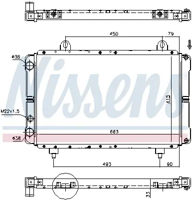 NISSENS 63569 Motor Radyatoru 71735352