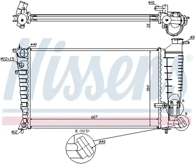 NISSENS 63585A Motor Radyatoru 1301MO