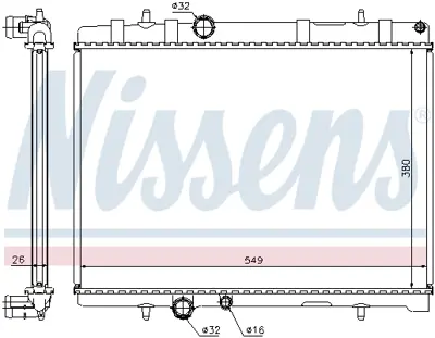 NISSENS 63608A Motor Radyatoru 133393