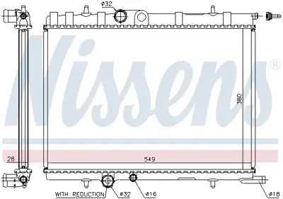 NISSENS 63694A Motor Radyatoru 1330P0