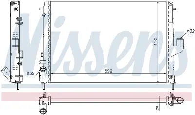 NISSENS 637613 Motor Radyatoru 8200582026