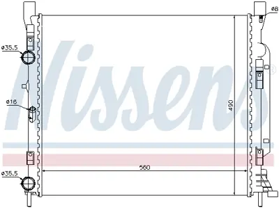 NISSENS 637623 Motor Su Radyatoru Kangoo Iıı 1,5dcı / 1,6 08> , Cıtan 415 12> A4155000102