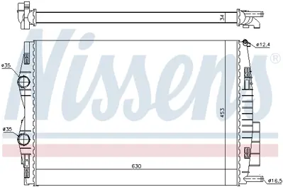 NISSENS 637633 Motor Radyatoru 8200325007