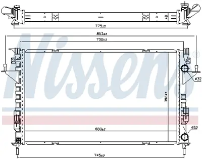 NISSENS 637666 Motor Radyatoru 8200008766