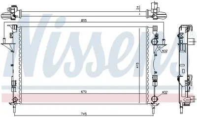 NISSENS 63813 Motor Radyatoru 8200008764