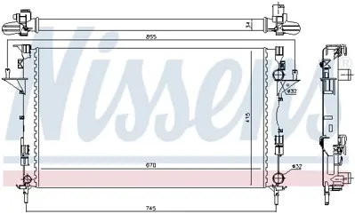 NISSENS 63816 Motor Radyatoru 8200302463